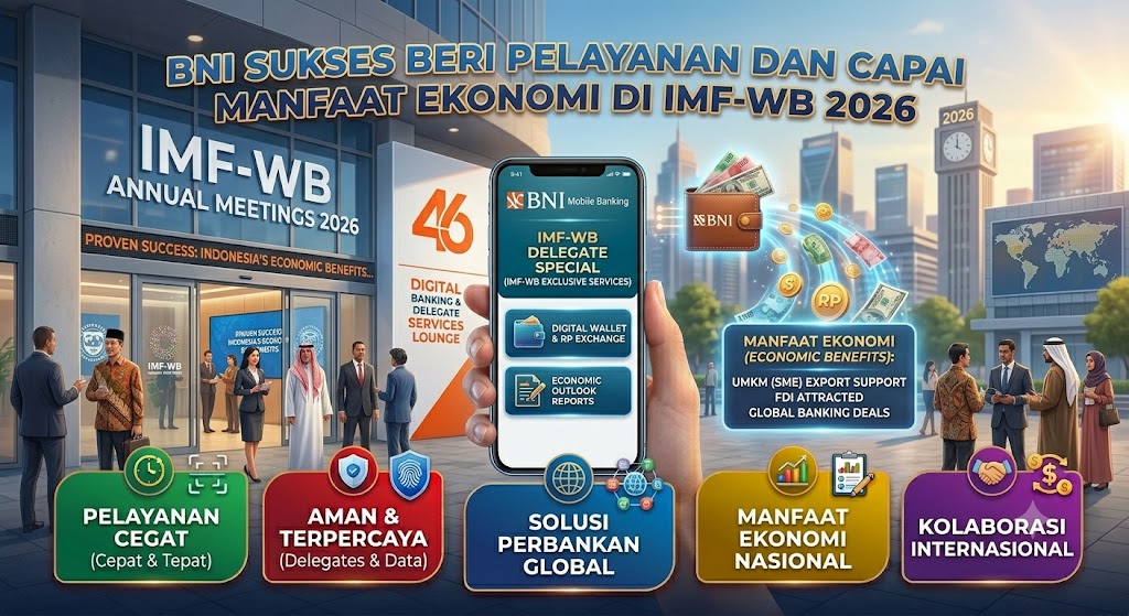 BNI Sukses Beri Pelayanan dan Capai Manfaat Ekonomi di IMF WB