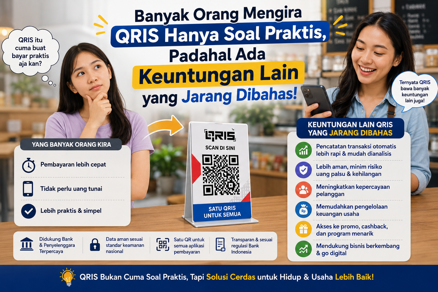 Banyak Orang Mengira QRIS Hanya Soal Praktis, Padahal Ada Keuntungan Lain yang Jarang Dibahas