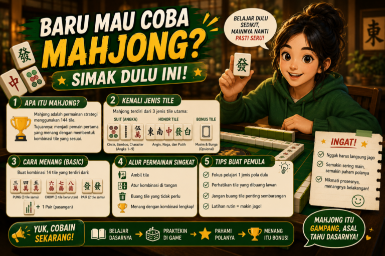 Baru Mau Coba Mahjong Simak Dulu Ini