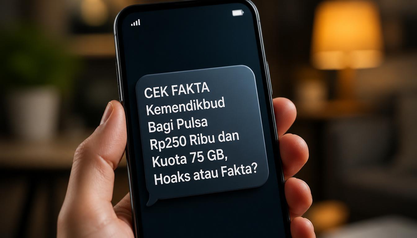CEK FAKTA Kemendikbud Bagi Pulsa Rp250 Ribu dan Kuota 75 GB, Hoaks atau Fakta