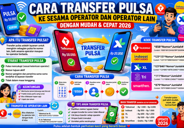 Cara Transfer Pulsa
