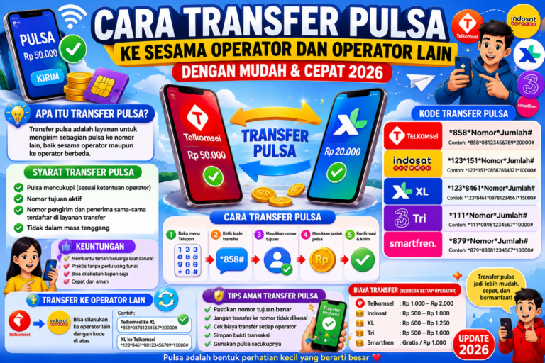 Cara Transfer Pulsa