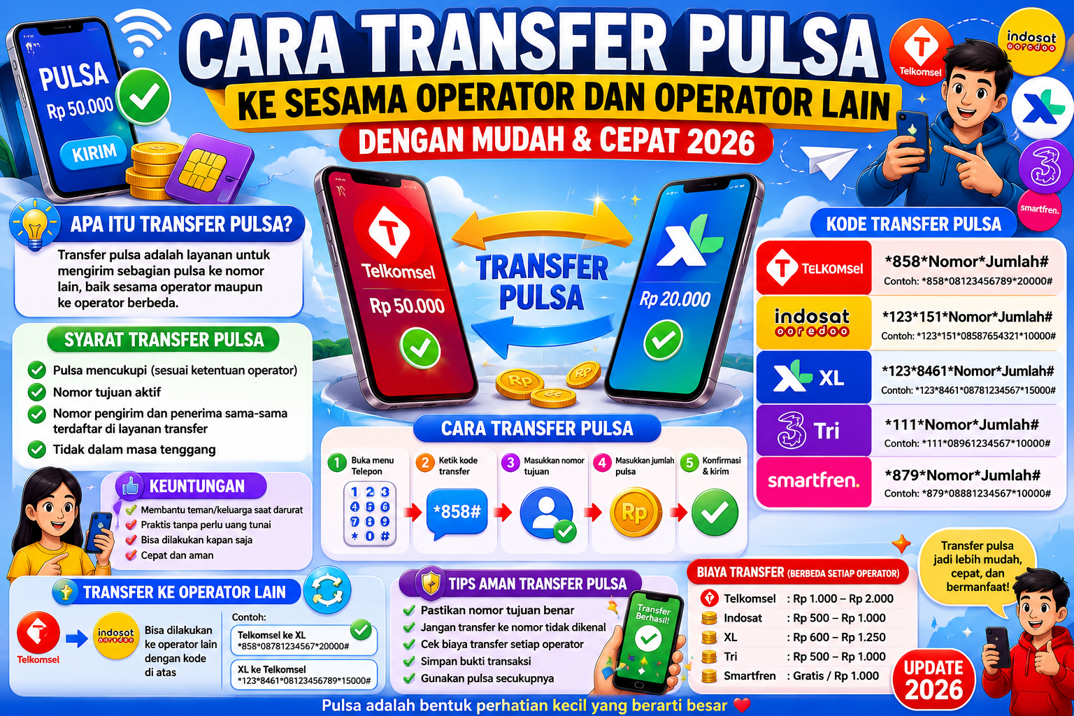 Cara Transfer Pulsa