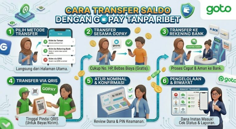 Cara Transfer Saldo dengan GoPay tanpa Ribet