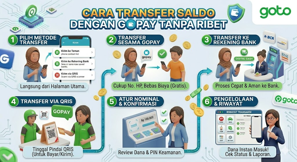 Cara Transfer Saldo dengan GoPay tanpa Ribet