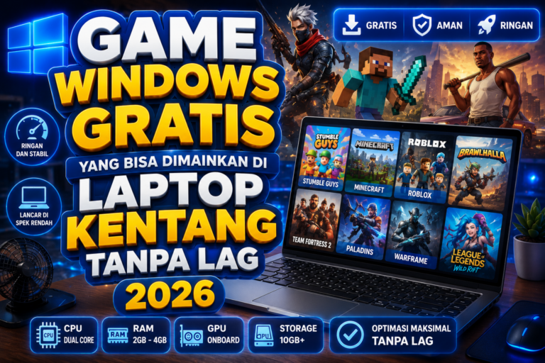 Game Windows Gratis yang Bisa Dimainkan di Laptop Kentang Tanpa Lag
