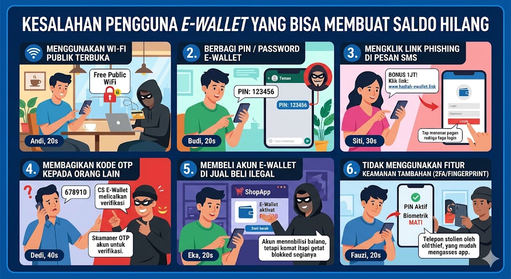 Kesalahan Pengguna E Wallet yang Bisa Membuat Saldo Hilang
