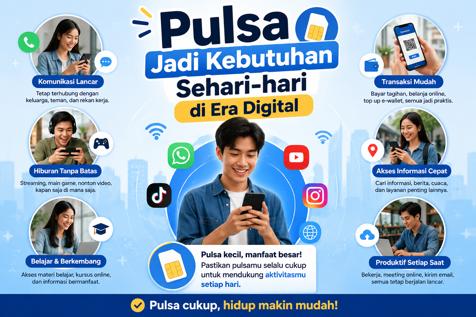 Pulsa Jadi Kebutuhan Sehari hari di Era Digital