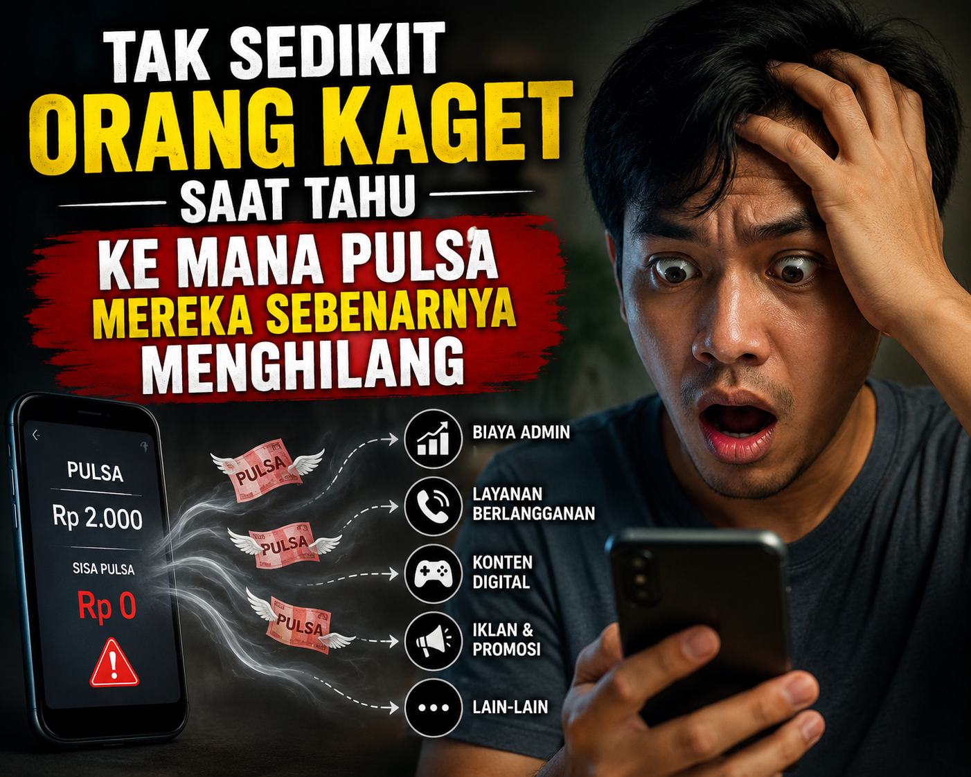Tak Sedikit Orang Kaget Saat Tahu ke Mana Pulsa Mereka Sebenarnya Menghilang